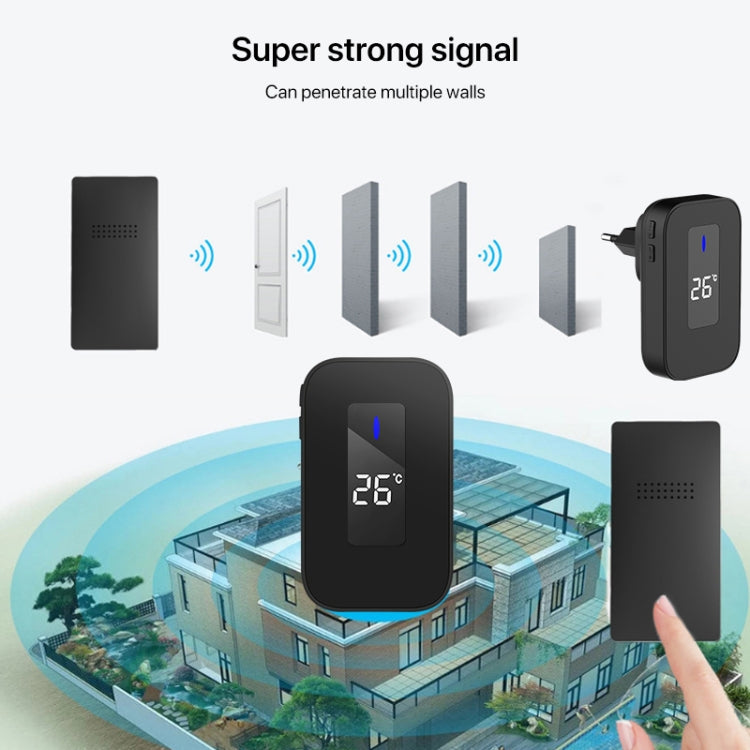 Cercapersone wireless con display digitale temperatura e volume