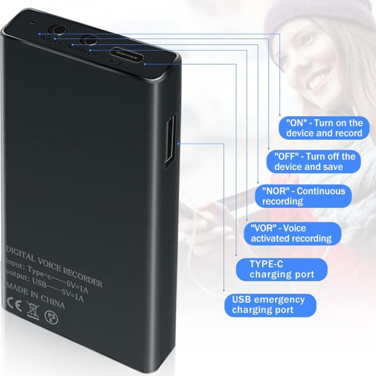 Registratore vocale Smart HD MZ006 16GB 32GB