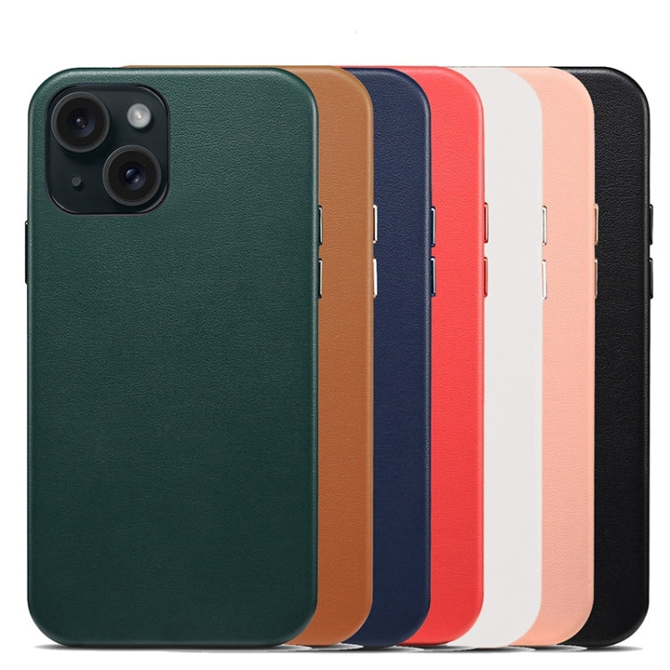 Custodia in PU con grana di agnello per iPhone 15