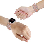 Cinturino per orologio con braccialetto di diamanti con perline, For Apple Watch 42mm, For Apple Watch 38mm