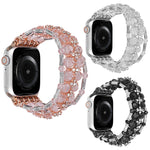 Cinturino per orologio con braccialetto di diamanti con perline, For Apple Watch 42mm, For Apple Watch 38mm