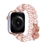 Cinturino per orologio con braccialetto di perle a doppia fila di perline, For Apple Watch SE 2022 40mm, For Apple Watch SE 2022 44mm, For Apple Watch Series 7 41mm, For Apple Watch Series 7 45mm, For Apple Watch SE 40mm, For Apple Watch SE 44mm       ...