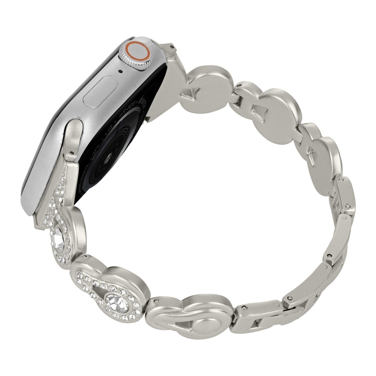Cinturino per orologio in metallo con diamanti zucca, For Apple Watch Series 5 44mm, For Apple Watch Series 5 40mm, For Apple Watch Series 4 44mm, For Apple Watch Series 4 40mm