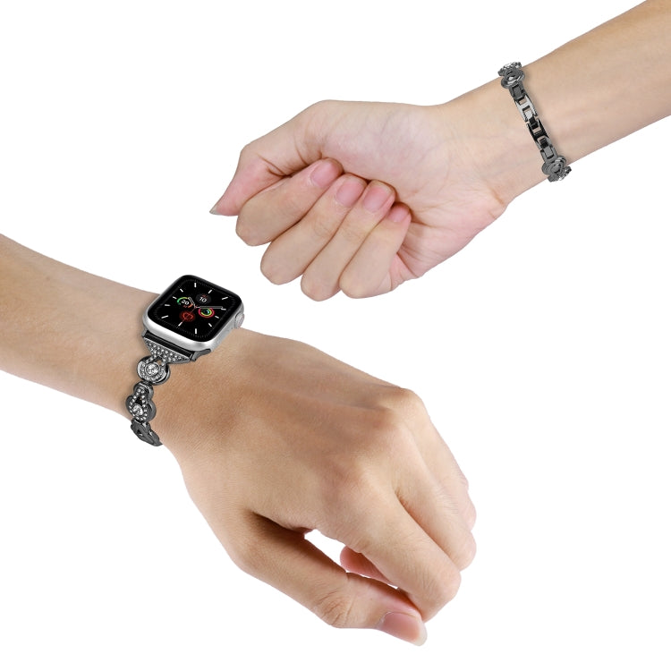 Cinturino per orologio in metallo con diamanti zucca, For Apple Watch 42mm, For Apple Watch 38mm