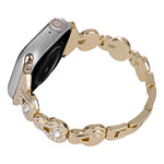 Cinturino per orologio in metallo con diamanti zucca, For Apple Watch 42mm, For Apple Watch 38mm