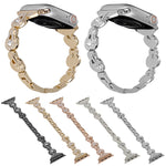 Cinturino per orologio in metallo con diamanti zucca, For Apple Watch SE 2022 40mm, For Apple Watch SE 2022 44mm, For Apple Watch Series 7 41mm, For Apple Watch Series 7 45mm