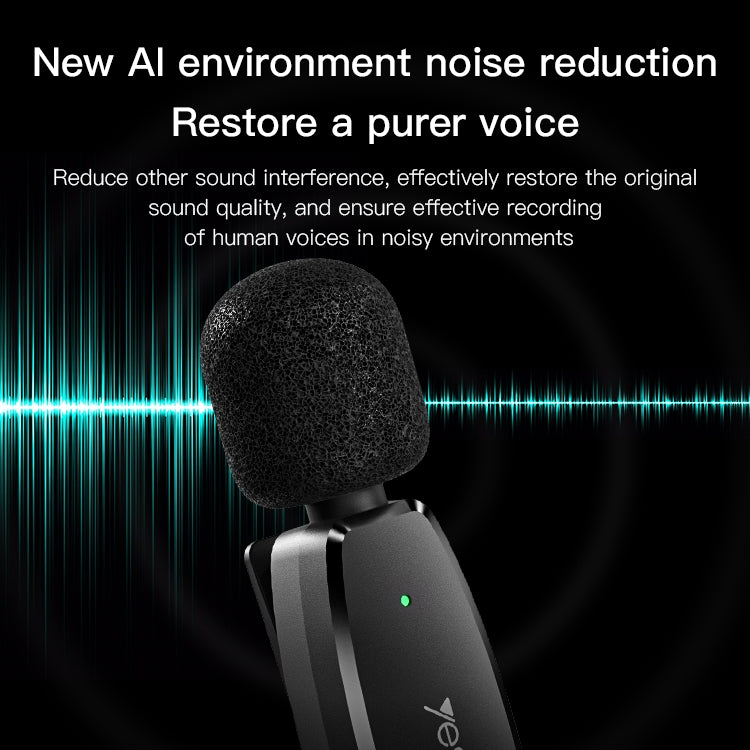 Microfono lavalier wireless Yesido KR14 con doppio trasmettitore