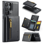 Custodia portafoglio in pelle staccabile per Samsung Galaxy S24