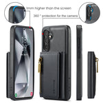 Custodia portafoglio in pelle staccabile per Samsung Galaxy S24