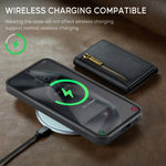 Custodia portafoglio in pelle staccabile per Samsung Galaxy S24