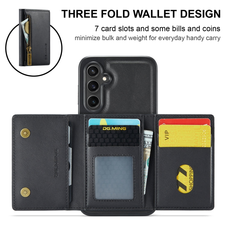 Custodia portafoglio in pelle staccabile per Samsung Galaxy S24