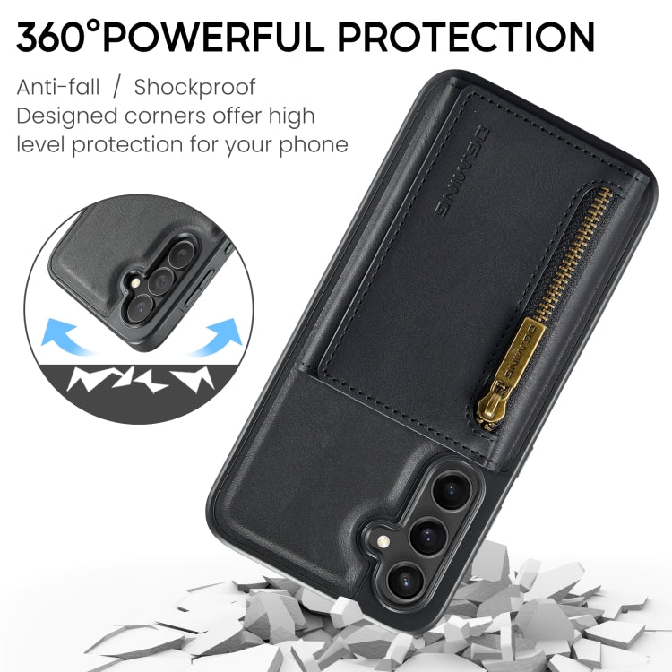 Custodia portafoglio in pelle staccabile per Samsung Galaxy S24