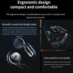 D8 2.01 pollici 2 in 1 auricolare Bluetooth orologio intelligente con cinturino in acciaio, supporto monitoraggio sanitario / NFC, Steel Band (Black), Steel Band (Silver)