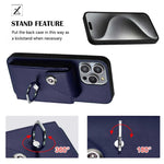 Custodia per telefono con porta carte per organo, For iPhone 14 Pro Max, For iPhone SE 2022 / 2020 / 8 / 7, For iPhone 13 Pro Max, For iPhone 13 Pro