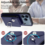 Custodia per telefono con porta carte per organo, For iPhone 17e / 16e, For iPhone 17 Pro Max, For iPhone 17 Pro, For iPhone 17
