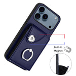 Custodia per telefono con porta carte per organo, For iPhone 17e / 16e, For iPhone 17 Pro Max, For iPhone 17 Pro, For iPhone 17