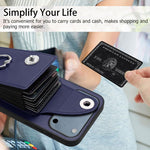 Custodia per telefono con porta carte per organo, For iPhone 17e / 16e, For iPhone 17 Pro Max, For iPhone 17 Pro, For iPhone 17