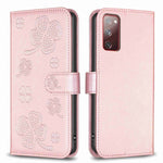Custodia in pelle goffrata a quattro foglie per Samsung Galaxy S20 Ultra, S20