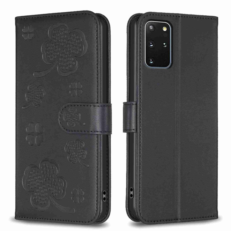 Custodia in pelle goffrata a quattro foglie per Samsung Galaxy S20 Ultra, S20