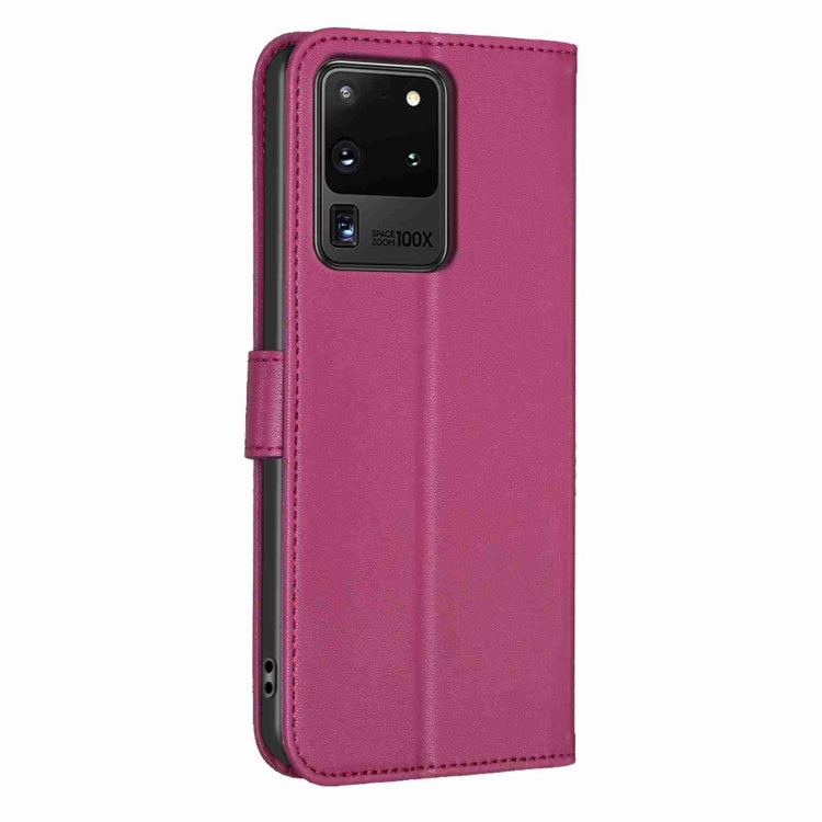Custodia in pelle goffrata a quattro foglie per Samsung Galaxy S20 Ultra, S20