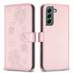 Custodia in pelle goffrata a quattro foglie per Samsung Galaxy S21 FE 5G, A32
