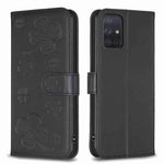 Custodia in pelle goffrata a quattro foglie per Samsung Galaxy S20 Ultra, S20