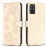 Custodia in pelle goffrata a quattro foglie per Samsung Galaxy S20 Ultra, S20