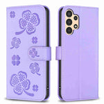 Custodia in pelle goffrata a quattro foglie per Samsung Galaxy S21 FE 5G, A32
