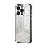 Custodia per telefono elettrolitica in polvere glitterata sfumata, For iPhone 15 Pro Max, For iPhone 15 Pro, For iPhone 15 Plus