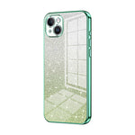 Custodia per telefono elettrolitica in polvere glitterata sfumata, For iPhone 15, For iPhone 14 Plus, For iPhone 14