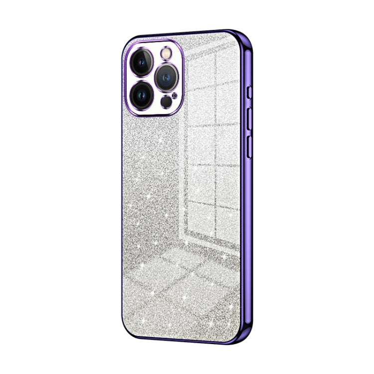 Custodia per telefono elettrolitica in polvere glitterata sfumata, For iPhone 13 Pro Max, For iPhone 13 Pro, For iPhone 13