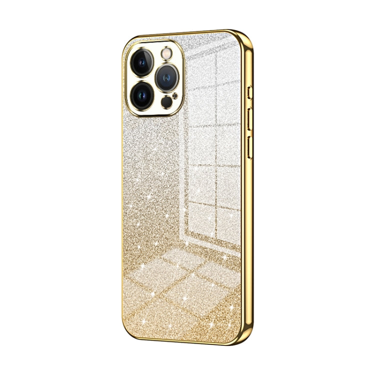 Custodia per telefono elettrolitica in polvere glitterata sfumata, For iPhone 13 Pro Max, For iPhone 13 Pro, For iPhone 13