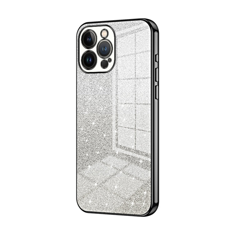 Custodia per telefono elettrolitica in polvere glitterata sfumata, For iPhone 13 Pro Max, For iPhone 13 Pro, For iPhone 13