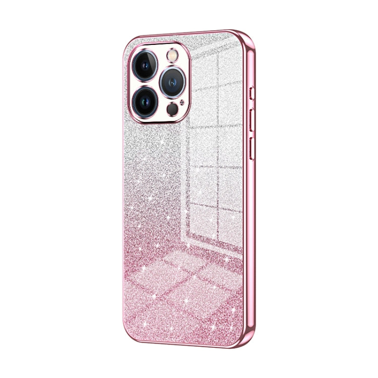 Custodia per telefono elettrolitica in polvere glitterata sfumata, For iPhone 13 Pro Max, For iPhone 13 Pro, For iPhone 13