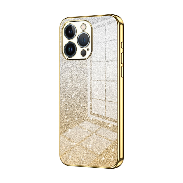 Custodia per telefono elettrolitica in polvere glitterata sfumata, For iPhone 13 Pro Max, For iPhone 13 Pro, For iPhone 13