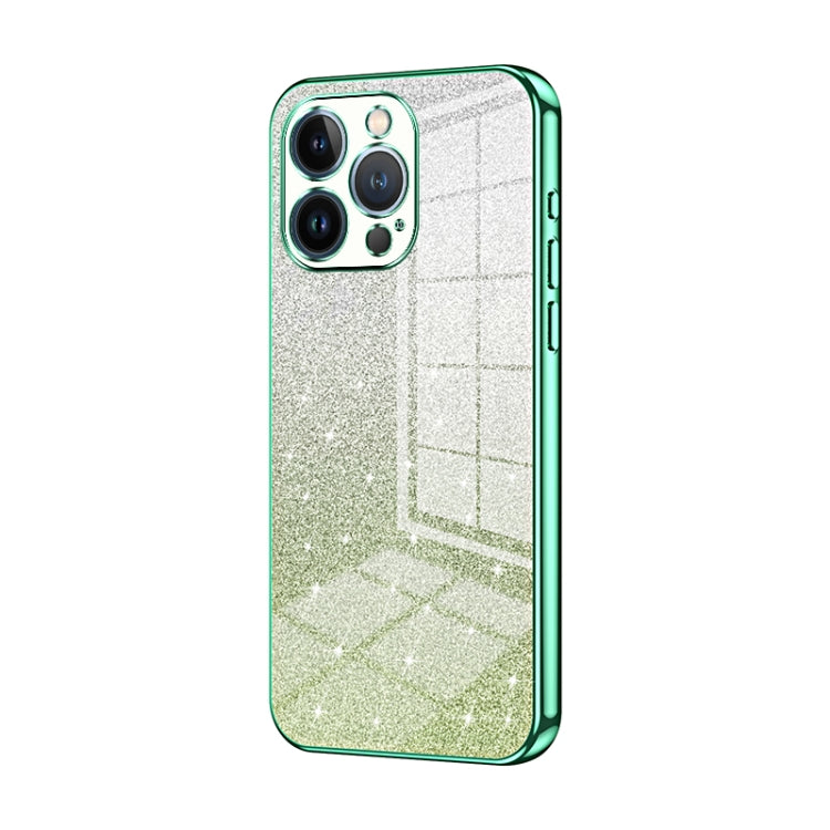 Custodia per telefono elettrolitica in polvere glitterata sfumata, For iPhone 13 Pro Max, For iPhone 13 Pro, For iPhone 13