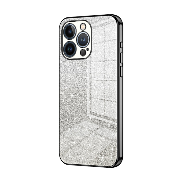 Custodia per telefono elettrolitica in polvere glitterata sfumata, For iPhone 13 Pro Max, For iPhone 13 Pro, For iPhone 13