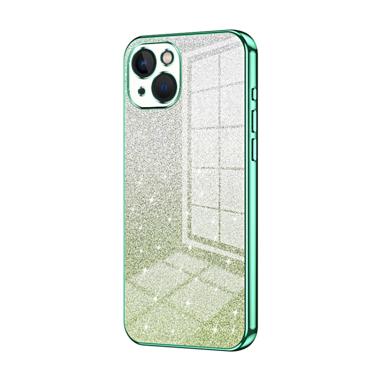 Custodia per telefono elettrolitica in polvere glitterata sfumata, For iPhone 13 Pro Max, For iPhone 13 Pro, For iPhone 13