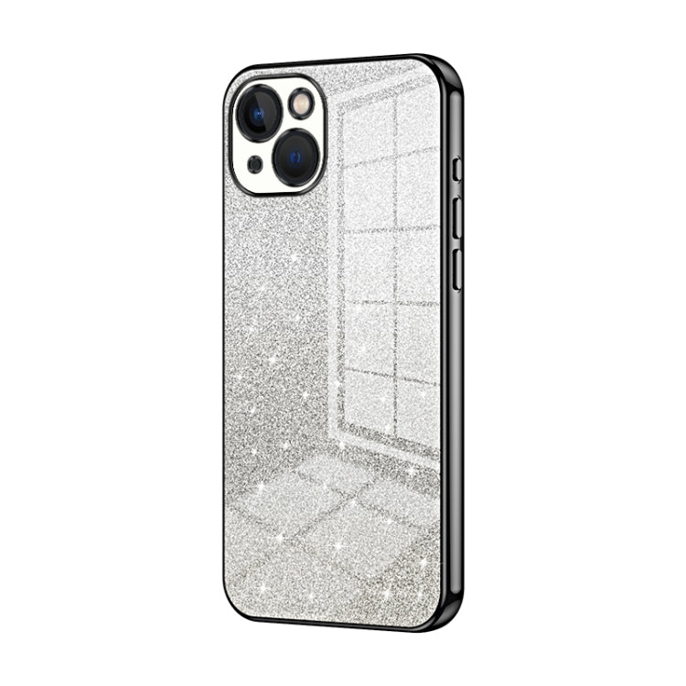 Custodia per telefono elettrolitica in polvere glitterata sfumata, For iPhone 13 Pro Max, For iPhone 13 Pro, For iPhone 13