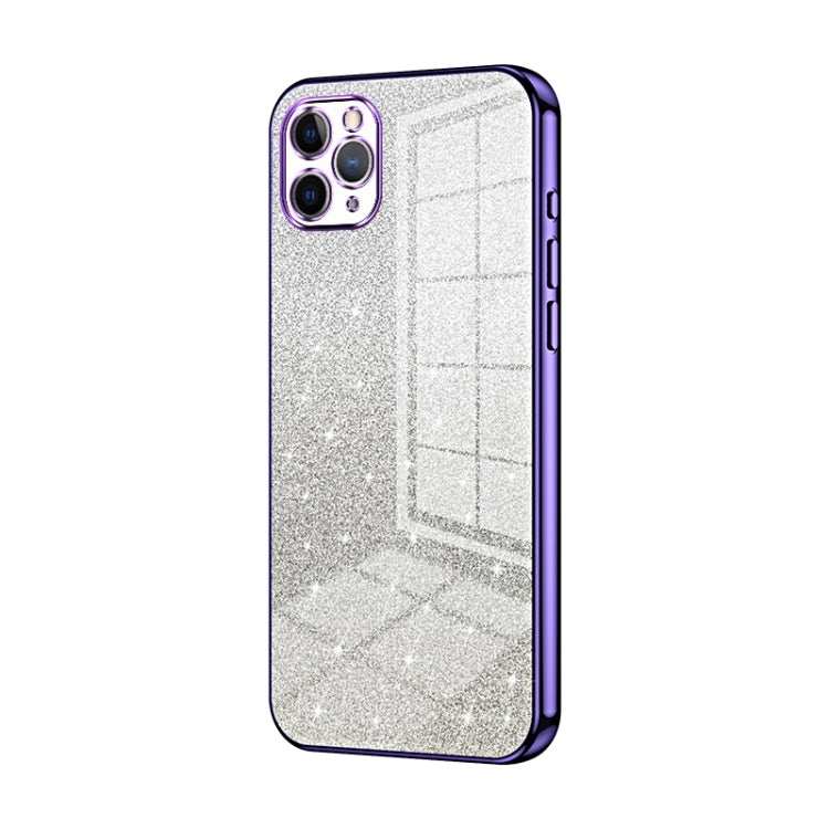 Custodia per telefono elettrolitica in polvere glitterata sfumata, For iPhone 11 Pro Max, For iPhone 11, For iPhone 11 Pro