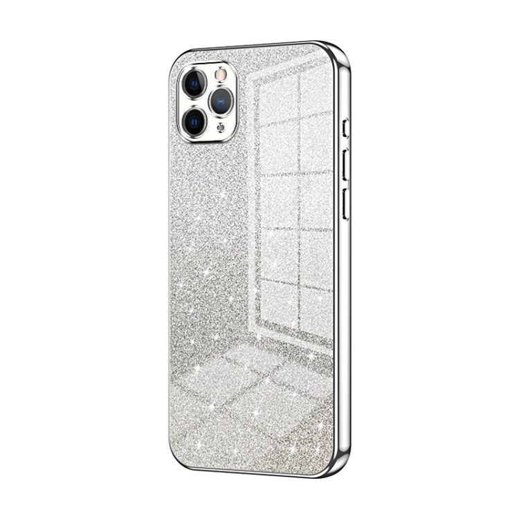 Custodia per telefono elettrolitica in polvere glitterata sfumata, For iPhone 11 Pro Max, For iPhone 11, For iPhone 11 Pro