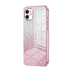 Custodia per telefono elettrolitica in polvere glitterata sfumata, For iPhone 11 Pro Max, For iPhone 11, For iPhone 11 Pro