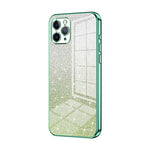 Custodia per telefono elettrolitica in polvere glitterata sfumata, For iPhone 11 Pro Max, For iPhone 11, For iPhone 11 Pro