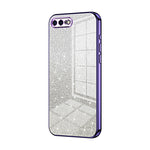 Custodia per telefono elettrolitica in polvere glitterata sfumata, For iPhone 8 Plus / 7 Plus
