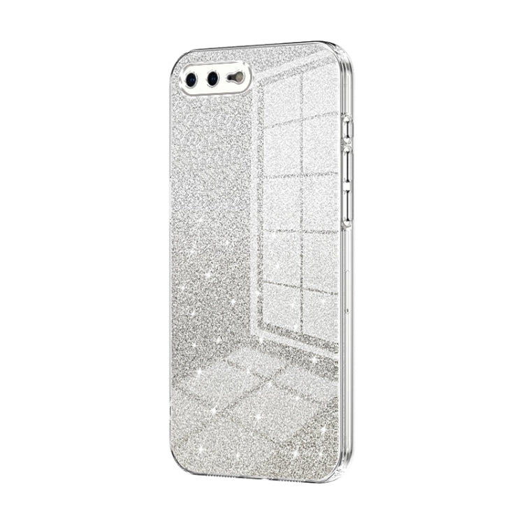 Custodia per telefono elettrolitica in polvere glitterata sfumata, For iPhone 8 Plus / 7 Plus