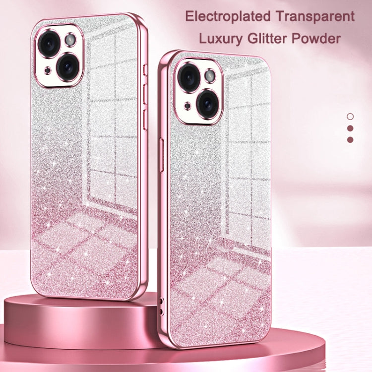 Custodia per telefono elettrolitica in polvere glitterata sfumata, For iPhone 12, For iPhone 12 Pro Max, For iPhone 12 Pro