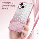 Custodia per telefono elettrolitica in polvere glitterata sfumata, For iPhone 12, For iPhone 12 Pro Max, For iPhone 12 Pro