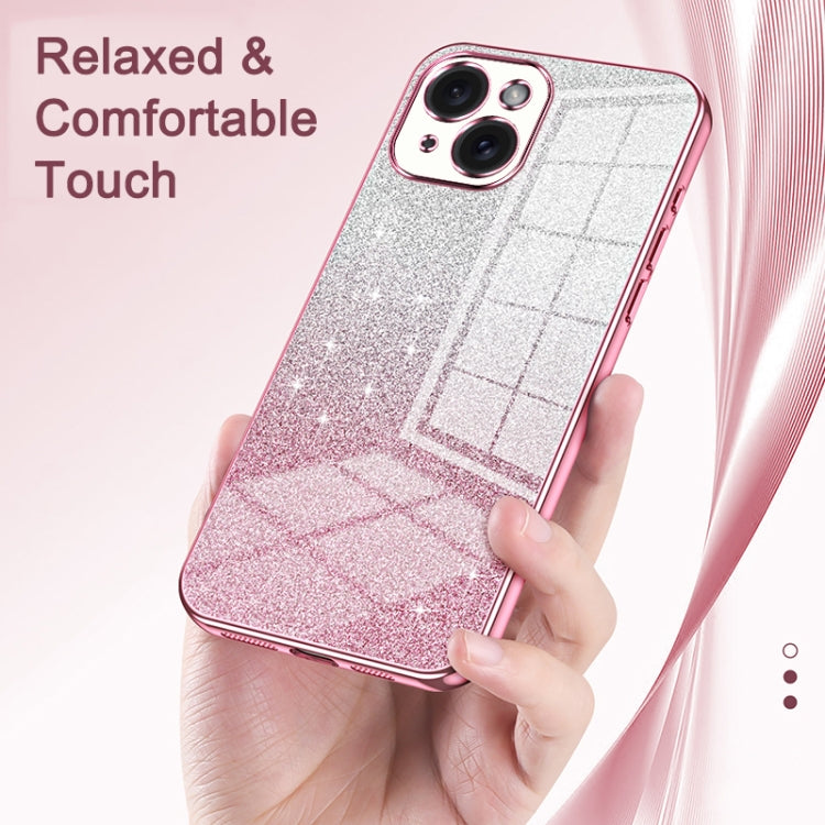 Custodia per telefono elettrolitica in polvere glitterata sfumata, For iPhone 12, For iPhone 12 Pro Max, For iPhone 12 Pro