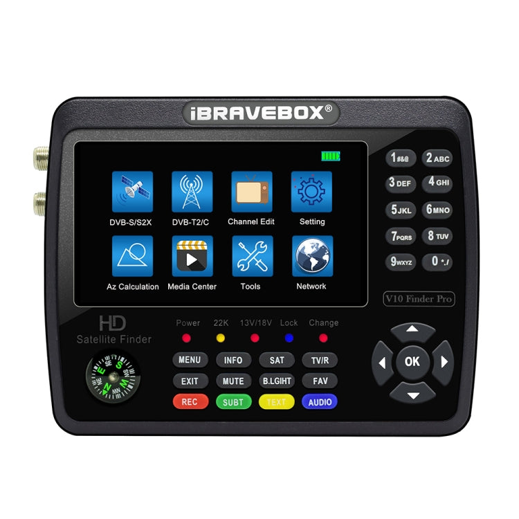 iBRAVEBOX V10 Finder Pro Display 4,3" Rilevatore Segnali Satellit