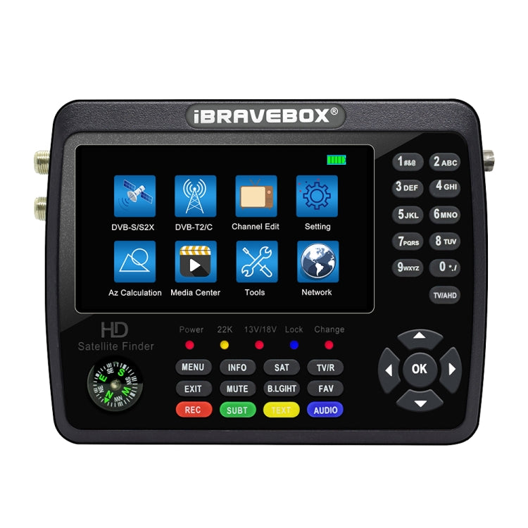 iBRAVEBOX V10 Finder Pro+ Rilevatore segnali satellitari 4,3"